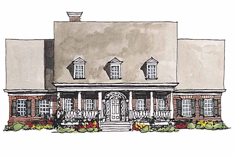 Architectural House Design - Classical Exterior - Front Elevation Plan #429-181