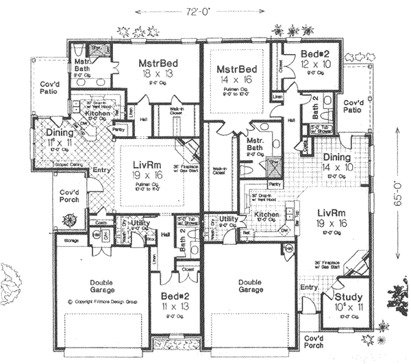 Traditional Floor Plan - Main Floor Plan #310-454