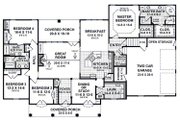 Ranch Style House Plan - 4 Beds 3.5 Baths 2600 Sq/Ft Plan #21-645 Floor 