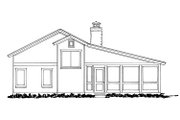 Cabin Style House Plan - 3 Beds 0 Baths 1371 Sq/Ft Plan #942-34 