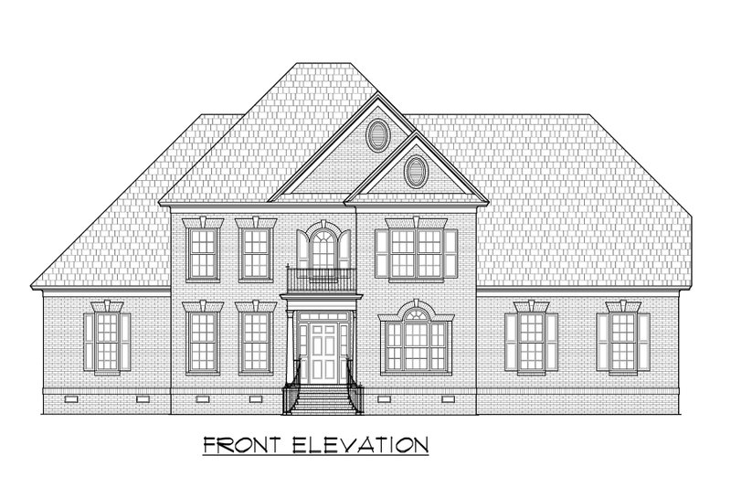 Dream House Plan - Exterior - Front Elevation 3 for Traditional House Plan #1054-71 - 4 bed, 3.5 bath
