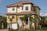 Mediterranean Style House Plan - 4 Beds 4.5 Baths 3138 Sq/Ft Plan #930-411 