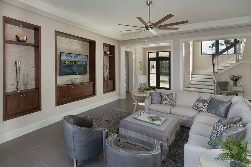 Architectural House Design - Interior - Family Room for Contemporary House Plan #930-20 - 3 bed, 4 bath