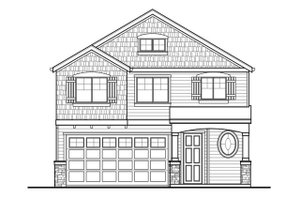 Exterior - Front Elevation 3 for Country House Plan #569-33 - 4 bed, 2.5 bath