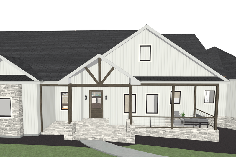 House Plan Design - Exterior - Front Elevation for Farmhouse House Plan #1109-30 - 4 bed, 3.5 bath
