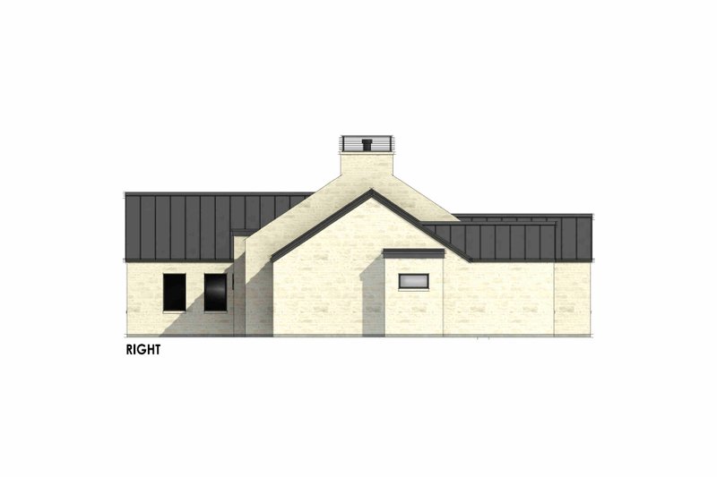 Dream House Plan - Exterior - Other Elevation 1 for Modern House Plan #1096-78 - 3 bed, 2 bath