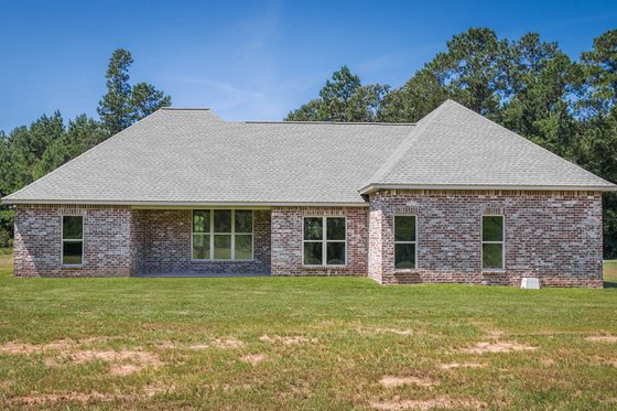 Exterior - Rear Elevation for European House Plan #430-89 - 3 bed, 2 bath