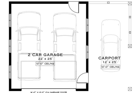 Floor Plan - Main Floor for Farmhouse House Plan #1101-29, 0 bath