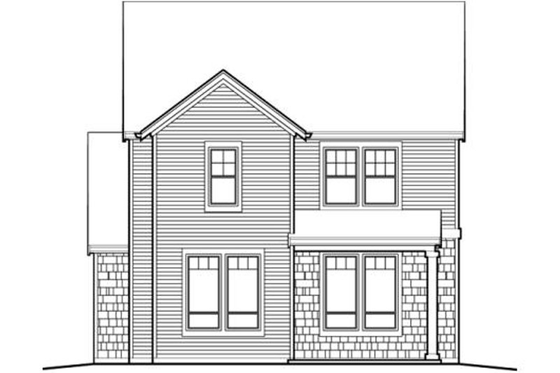 Home Plan - Exterior - Rear Elevation for Traditional House Plan #48-508 - 3 bed, 2.5 bath