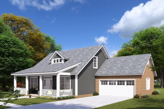 Exterior - Other Elevation for Cottage House Plan #513-3 - 3 bed, 2.5 bath