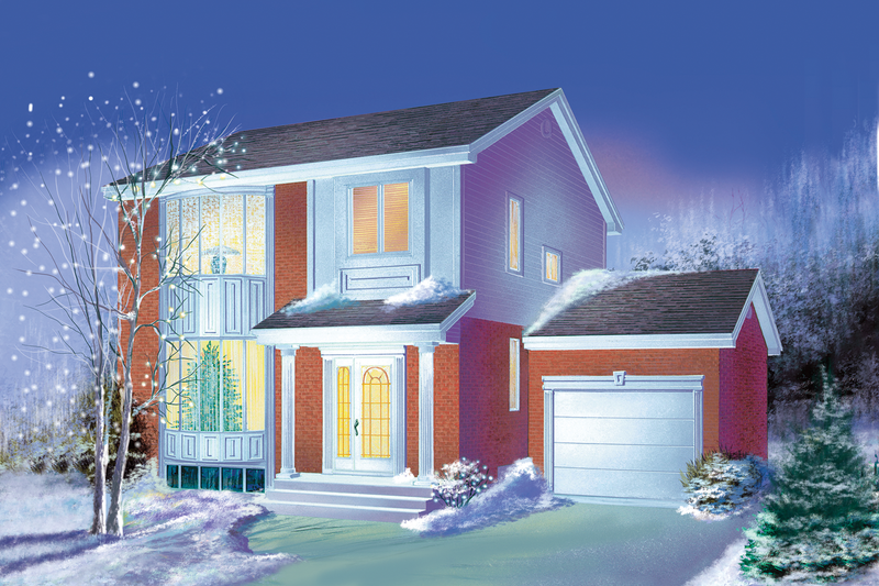 Traditional Style House Plan - 3 Beds 1.5 Baths 1624 Sq/Ft Plan #25-2038