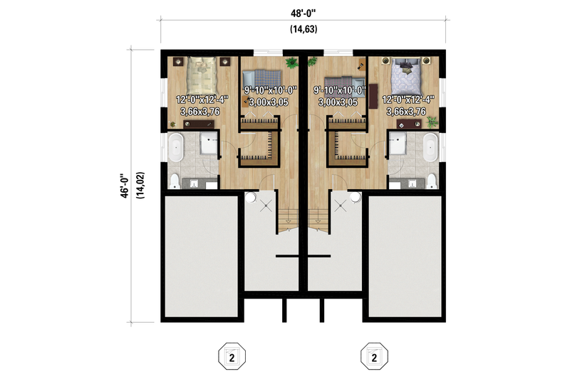 Dream House Plan - Floor Plan - Lower Floor for Farmhouse House Plan #25-5018 - 4 bed, 2 bath