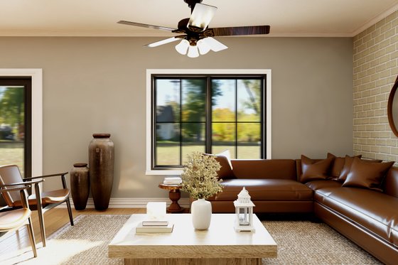 Interior - Family Room for Barndominium House Plan #1064-382 - 2 bed, 2.5 bath