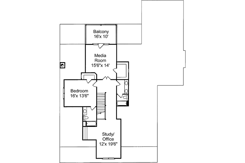 Home Plan - Floor Plan - Upper Floor for Country House Plan #37-266 - 4 bed, 4 bath