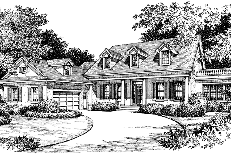 Dream House Plan - Classical Exterior - Front Elevation Plan #417-652