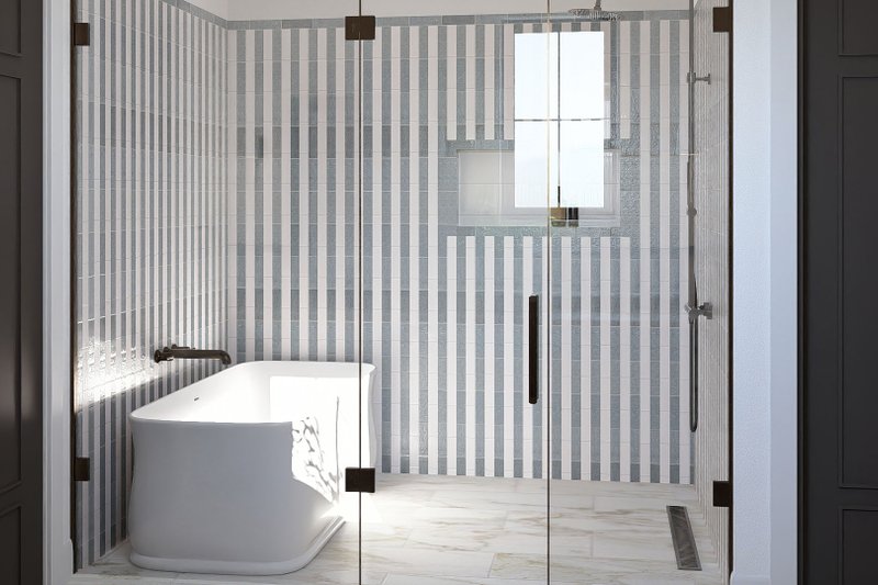 House Blueprint - Interior - Master Bathroom 1 for Farmhouse House Plan #455-745 - 3 bed, 2.5 bath