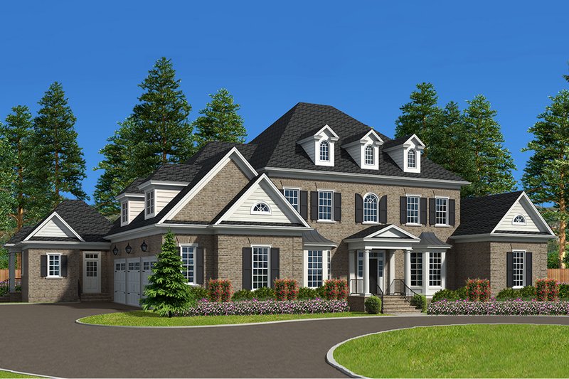 Architectural House Design - Traditional Exterior - Front Elevation Plan #1054-22