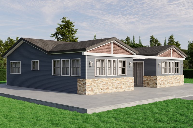House Blueprint - Exterior - Other Elevation for Craftsman House Plan #1106-35 - 3 bed, 2 bath