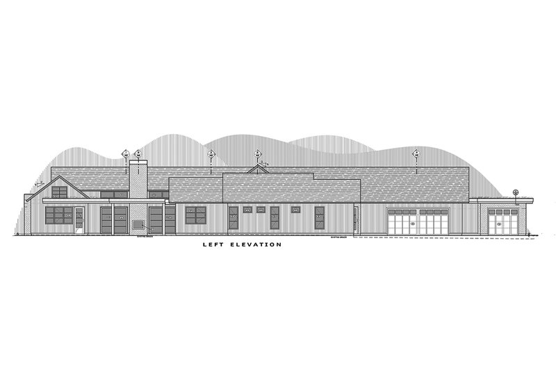 Architectural House Design - Left Side Elevation