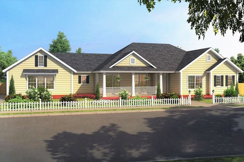 House Design - Ranch Exterior - Front Elevation Plan #513-2188