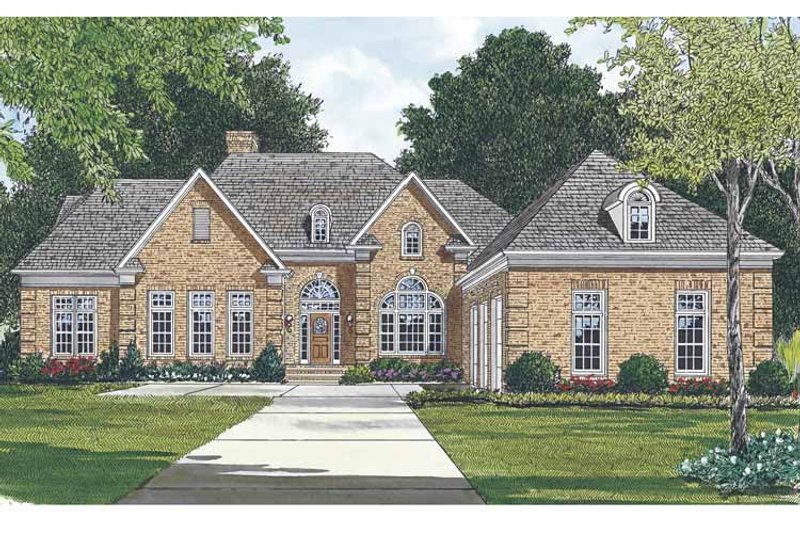 Home Plan - Exterior - Front Elevation 3 for Ranch House Plan #453-476 - 4 bed, 3 bath