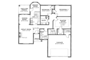 Ranch Style House Plan - 3 Beds 2 Baths 1353 Sq/Ft Plan #17-2712 Floor 