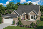 Traditional Style House Plan - 4 Beds 3 Baths 2469 Sq/Ft Plan #17-211 Exterior 