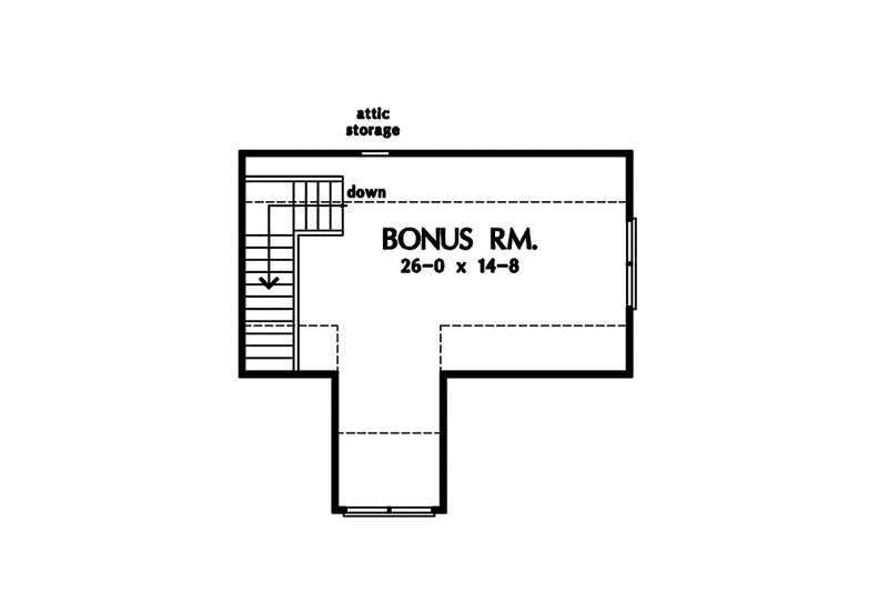Home Plan - Floor Plan - Other Floor for Craftsman House Plan #929-879 - 3 bed, 2 bath
