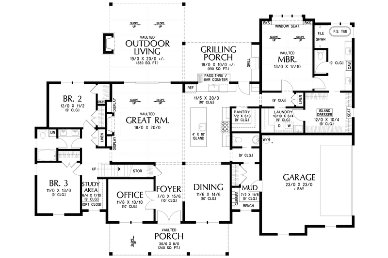 Home Plan - Floor Plan - Other Floor for Farmhouse House Plan #48-1186 - 3 bed, 2.5 bath