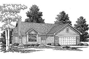 Dream House Plan - Craftsman Exterior - Front Elevation Plan #334-132
