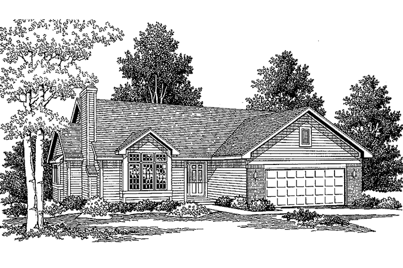 Architectural House Design - Craftsman Exterior - Front Elevation Plan #334-132