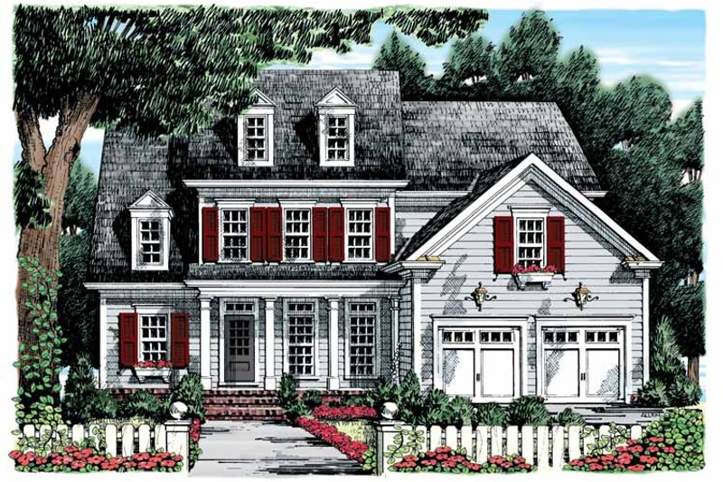 Dream House Plan - Classical Exterior - Front Elevation Plan #927-894