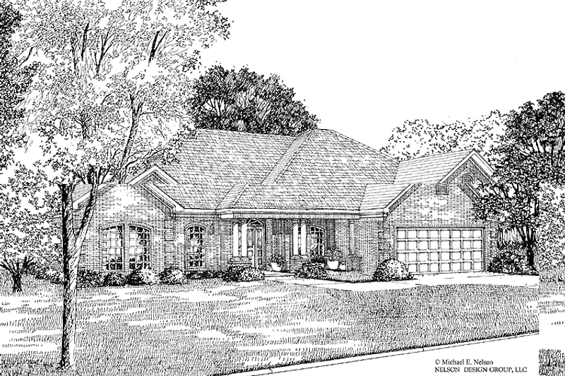 Dream House Plan - Ranch Exterior - Front Elevation Plan #17-2734
