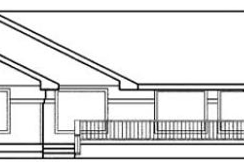 Home Plan - Exterior - Rear Elevation for Traditional House Plan #60-444 - 3 bed, 3 bath