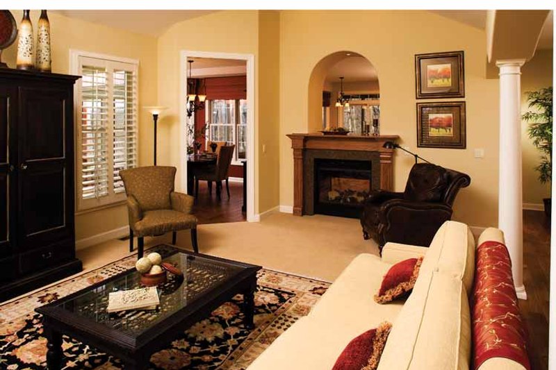 Home Plan - Interior - Family Room for Country House Plan #929-701 - 3 bed, 2 bath