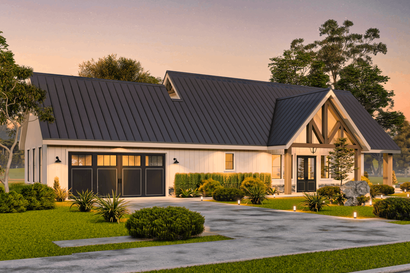 House Design - Exterior - Front Elevation 4 for Farmhouse House Plan #119-458 - 3 bed, 2 bath