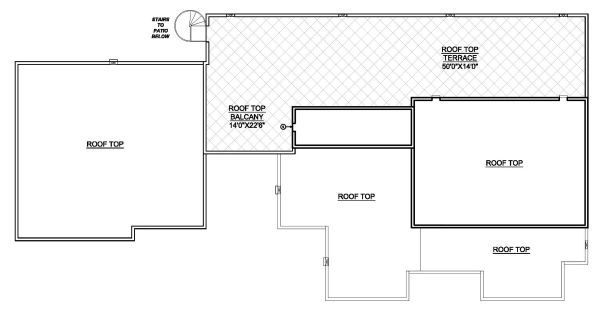 House Design - Modern Floor Plan - Upper Floor Plan #1073-11