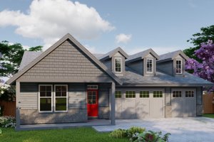House Plan Design - Exterior - Front Elevation for Craftsman House Plan #53-736 - 4 bed, 2 bath