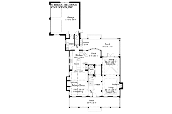 Floor Plan - Main Floor for Victorian House Plan #930-212 - 3 bed, 2.5 bath