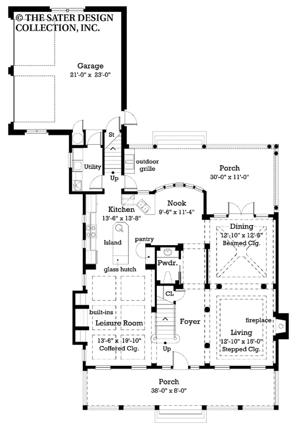 House Plan Design - Victorian Floor Plan - Main Floor Plan #930-212