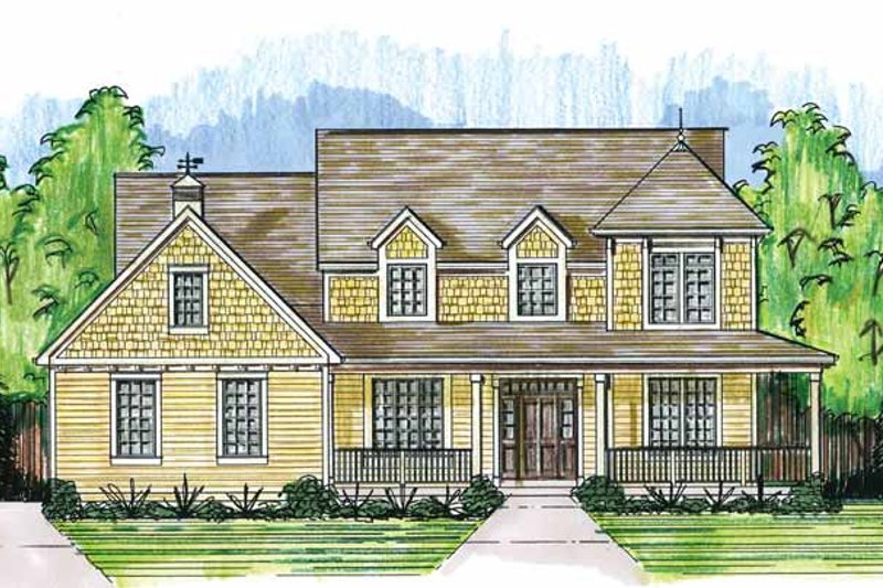 Home Plan - Country Exterior - Front Elevation Plan #46-819