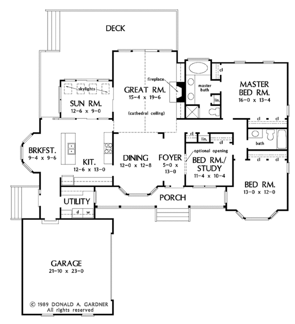 House Blueprint - Country Floor Plan - Main Floor Plan #929-119