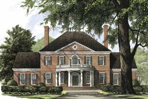 Dream House Plan - Exterior - Front Elevation for Classical House Plan #137-301 - 4 bed, 4 bath