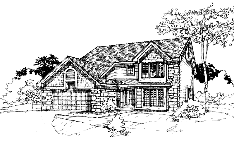 Home Plan - Contemporary Exterior - Front Elevation Plan #320-688