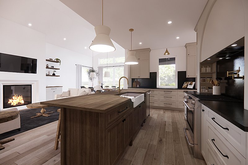 Home Plan - European Interior - Kitchen Plan #23-2794