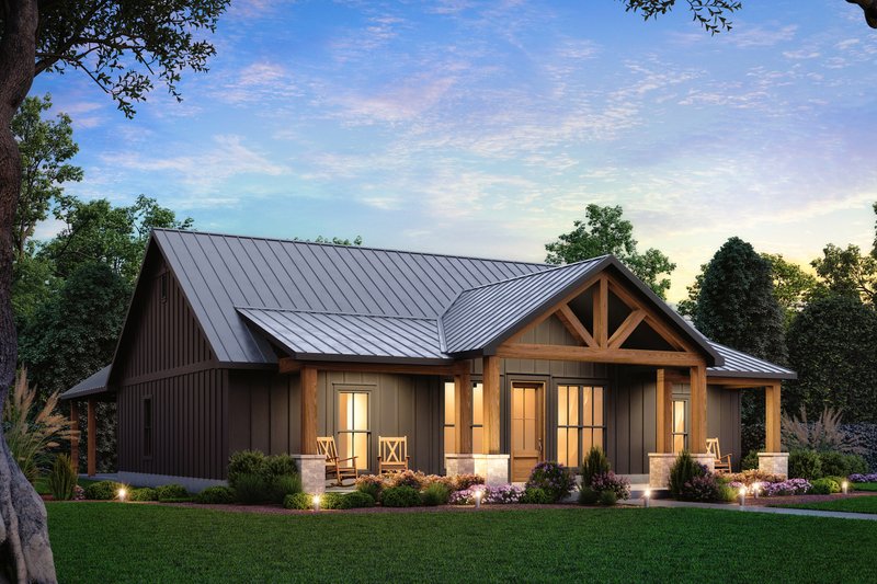 Architectural House Design - Exterior - Front Elevation 3 for Barndominium House Plan #1074-114 - 3 bed, 2 bath