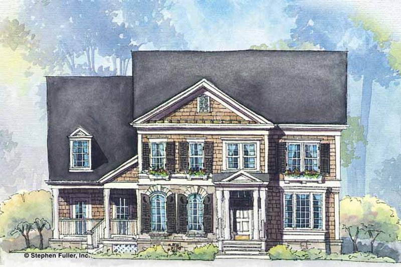 Home Plan - Colonial Exterior - Front Elevation Plan #429-265