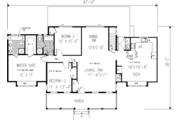 Southern Style House Plan - 3 Beds 2 Baths 1759 Sq/Ft Plan #3-145 