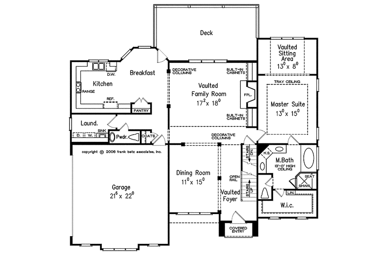 Home Plan - Floor Plan - Main Floor for Country House Plan #927-425 - 3 bed, 2.5 bath