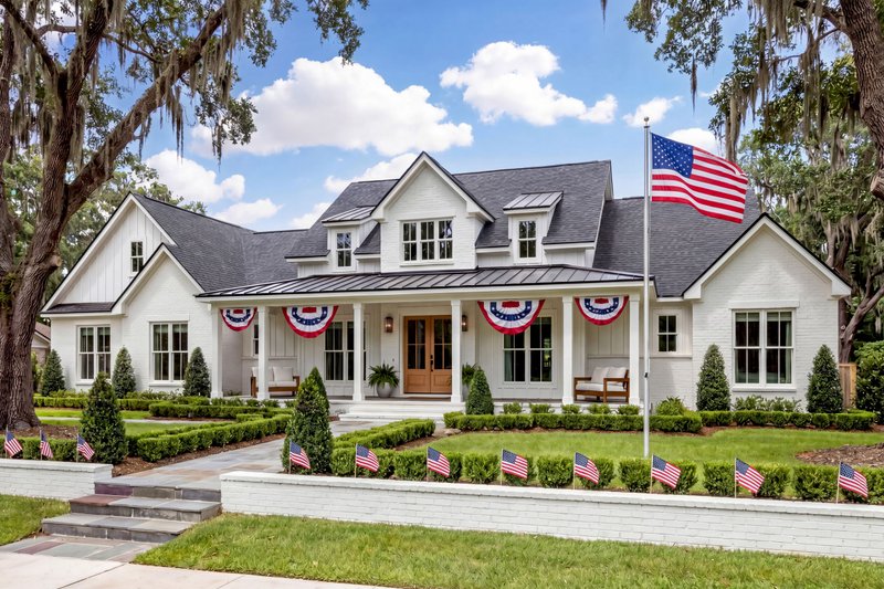 House Blueprint - Exterior - Front Elevation 4 for Farmhouse House Plan #430-421 - 3 bed, 3.5 bath